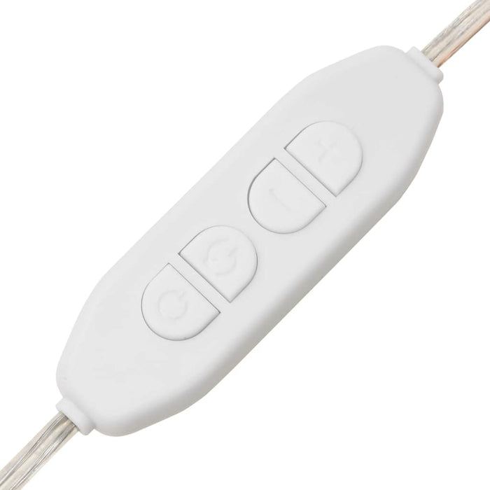 Oglindă de perete cu lumini LED, fără ramă, sticlă, rotundă WALTI
