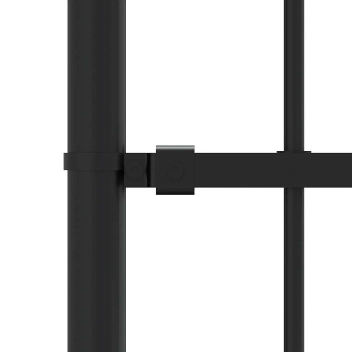 Gard de grădină Woerden cu vârf tip suliță, negru, 240x75 cm, oțel - WALTI WALTI