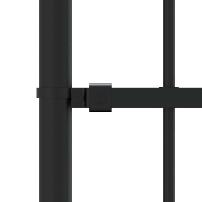 Gard de grădină Woerden cu vârf tip suliță, negru, 240x175 cm, oțel - WALTI WALTI