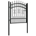 Poartă gard cu vârf negru 103x150 cm oțel vopsit electrostatic - WALTI WALTI