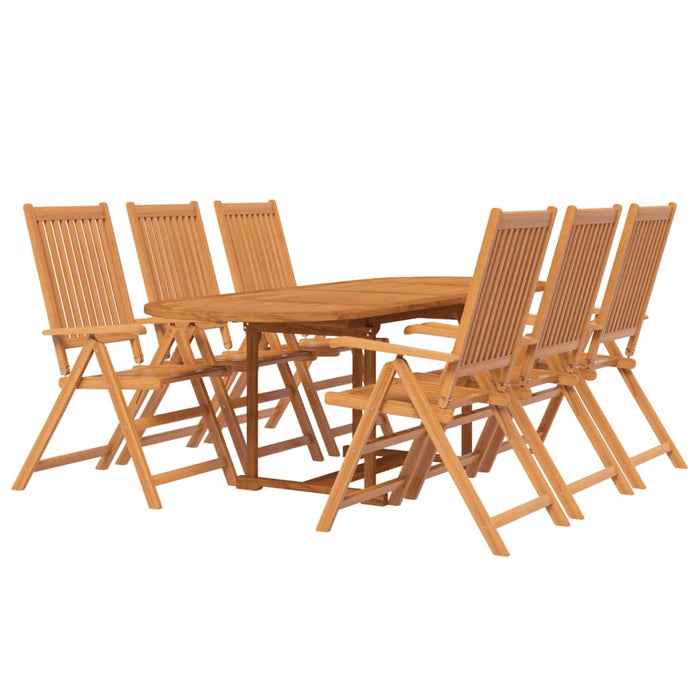 Set mobilier de grădină, 7 piese, lemn masiv de acacia, 160-240 cm WALTI