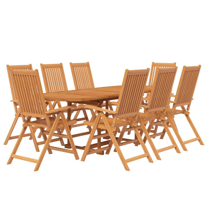 Set mobilier de grădină, 9 piese, lemn masiv de acacia, 160-240 cm WALTI