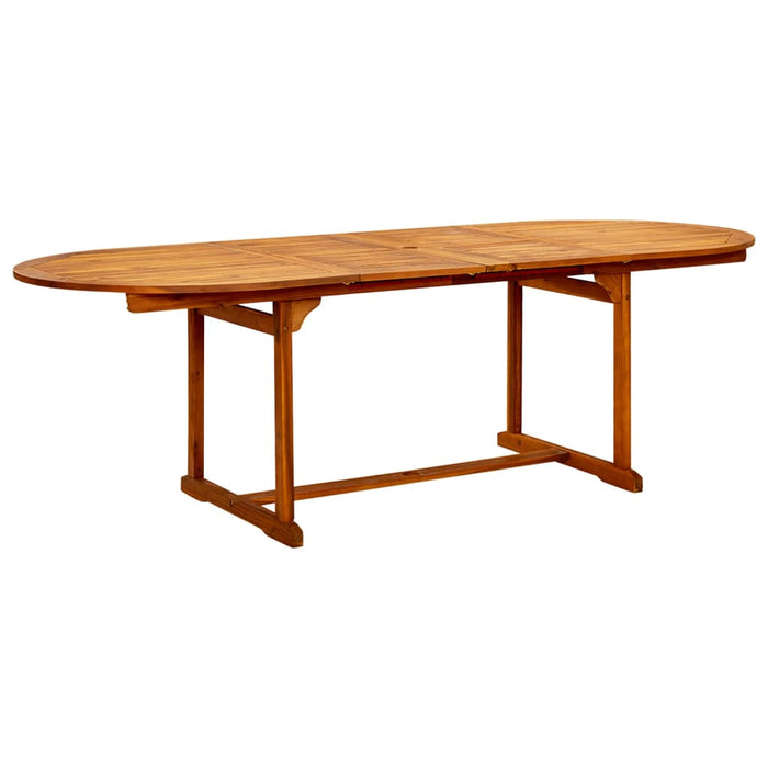 Set mobilier de grădină, 9 piese, lemn masiv de acacia, 160-240 cm WALTI