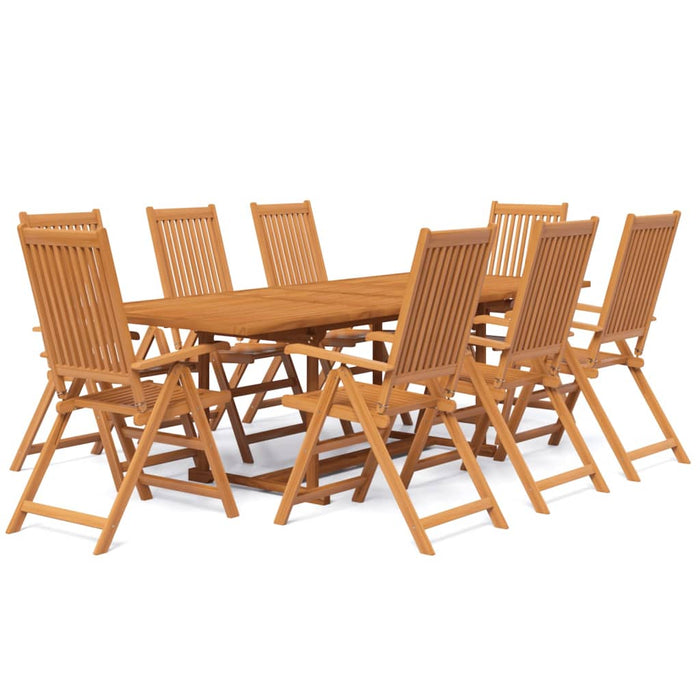 Set mobilier de grădină, 9 piese, lemn masiv de acacia - WALTI WALTI