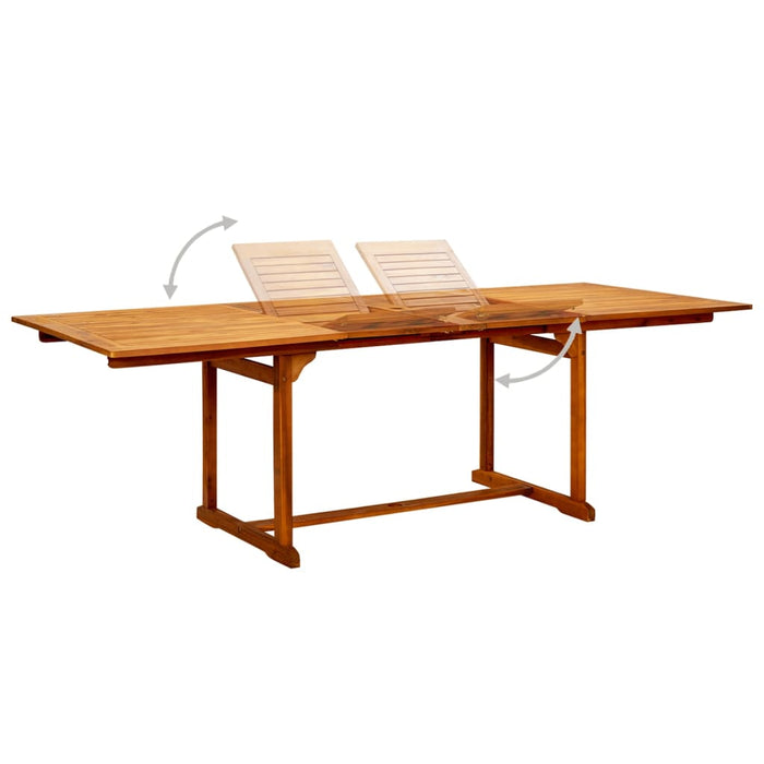 Set mobilier de grădină, 9 piese, lemn masiv de acacia - WALTI WALTI