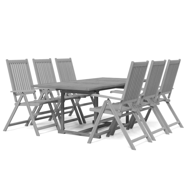 Set mobilier de grădină, 7 piese, lemn masiv de acacia - WALTI WALTI