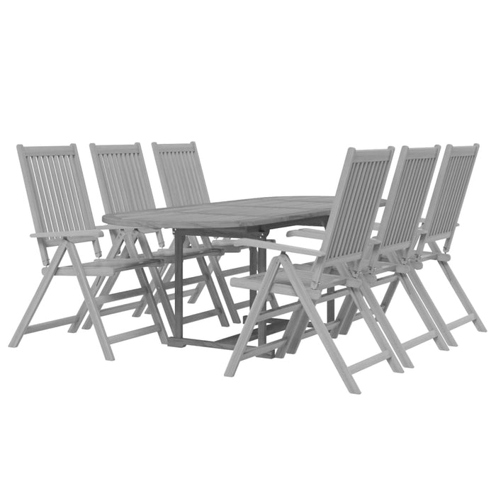 Set mobilier de grădină, 7 piese, lemn masiv de acacia WALTI