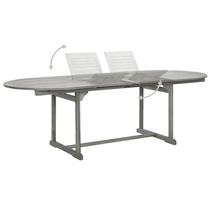 Set mobilier de grădină, 7 piese, lemn masiv de acacia WALTI