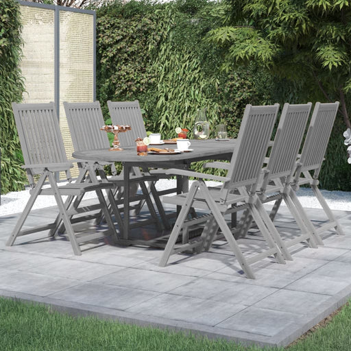 Set mobilier de grădină, 7 piese, lemn masiv de acacia - WALTI WALTI