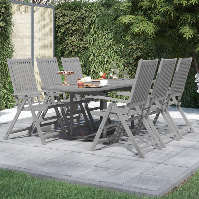 Set mobilier de grădină, 7 piese, lemn masiv de acacia WALTI