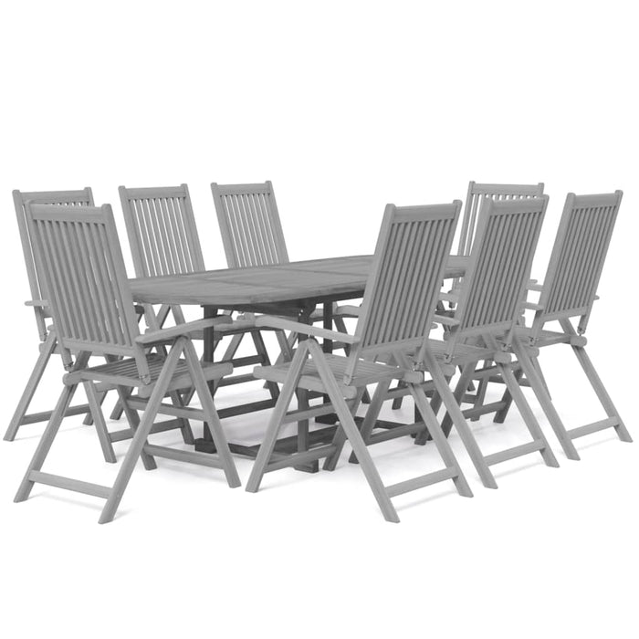 Set mobilier de grădină, 9 piese, lemn masiv de acacia - WALTI WALTI