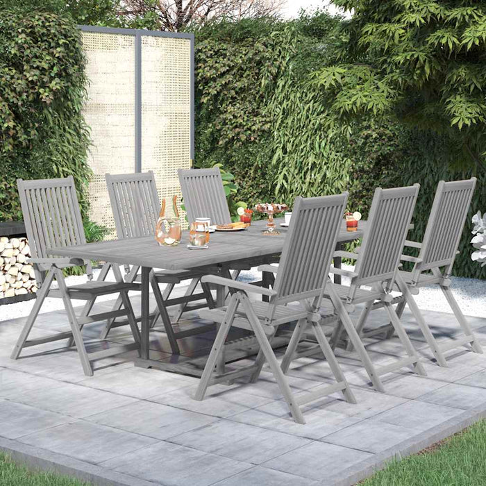 Set mobilier de grădină, 7 piese, lemn masiv de acacia WALTI