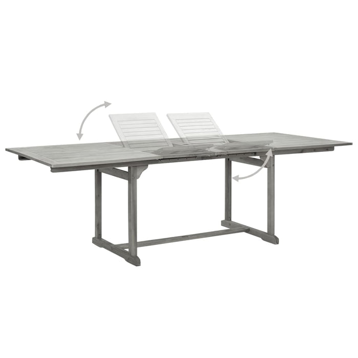 Set mobilier de grădină, 9 piese, lemn masiv de acacia - WALTI WALTI