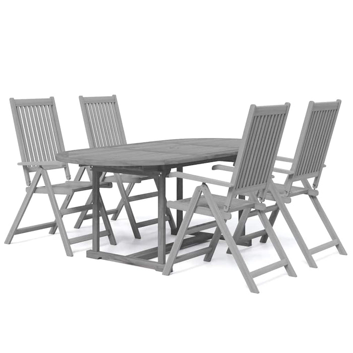 Set mobilier de grădină, 5 piese, lemn masiv de acacia - WALTI WALTI