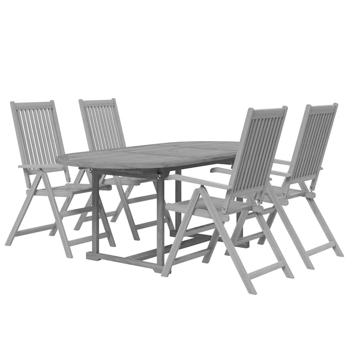 Set mobilier de grădină, 5 piese, lemn masiv de acacia - WALTI WALTI