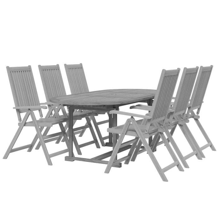 Set mobilier de grădină, 7 piese, lemn masiv de acacia - WALTI WALTI
