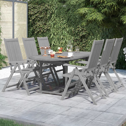 Set mobilier de grădină, 7 piese, lemn masiv de acacia - WALTI WALTI