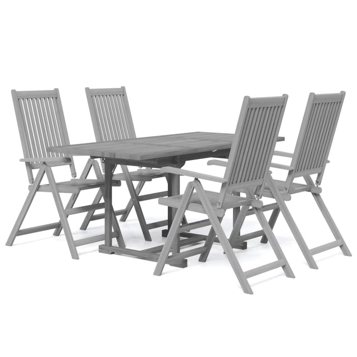 Set mobilier de grădină, 5 piese, lemn masiv de acacia - WALTI WALTI