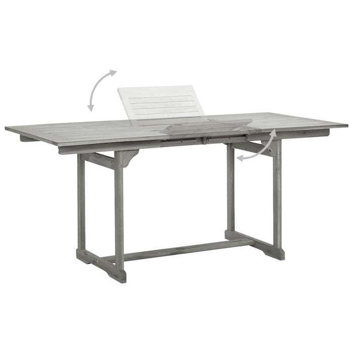 Set mobilier de grădină, 5 piese, lemn masiv de acacia - WALTI WALTI