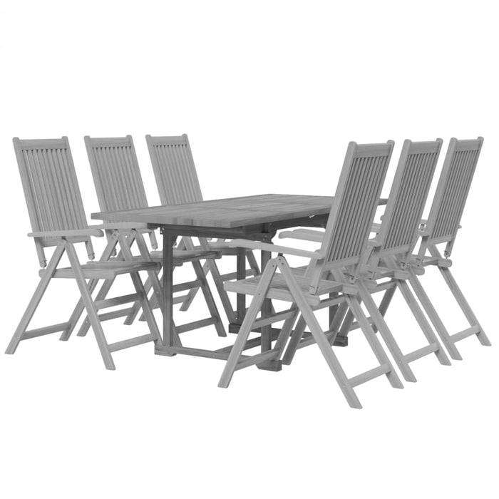 Set mobilier de grădină, 7 piese, lemn masiv de acacia - WALTI WALTI