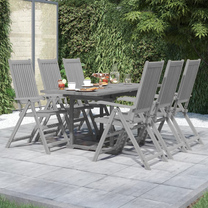 Set mobilier de grădină, 7 piese, lemn masiv de acacia - WALTI WALTI
