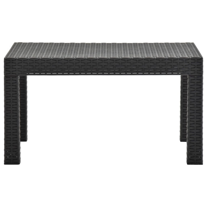 Set mobilier de grădină cu perne, 2 piese, antracit, PP ratan - WALTI WALTI