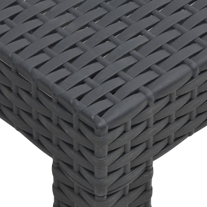 Set mobilier de grădină cu perne, 2 piese, antracit, PP ratan WALTI