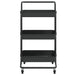 Cărucior de bucătărie 3 niveluri negru 42x35x85 cm fier/ABS - WALTI WALTI
