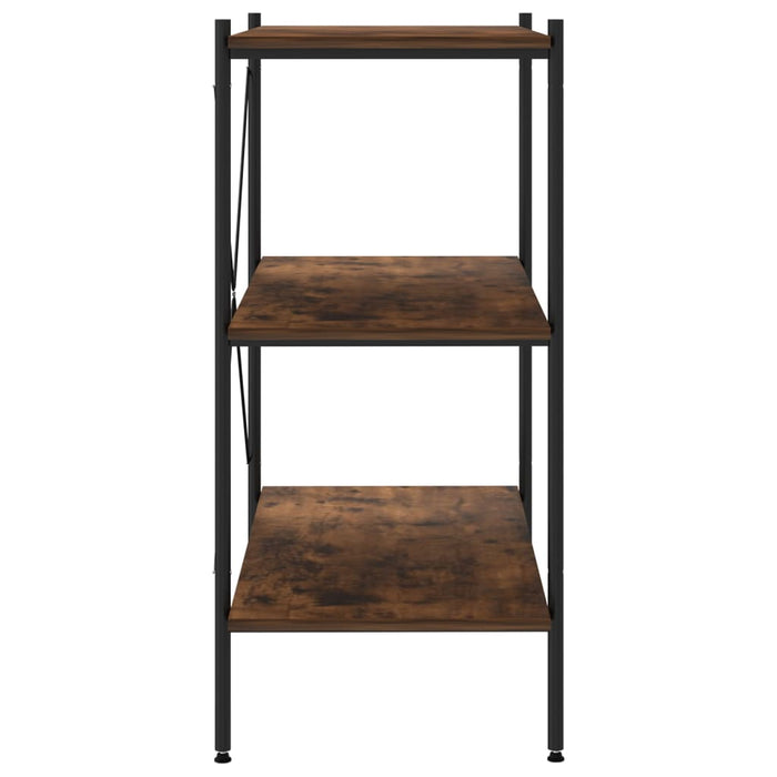Unitate cu rafturi pe 3 niveluri, negru și natural, 80x40x92 cm - WALTI WALTI