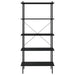 Unitate cu rafturi pe 5 niveluri, negru, 80x40x163 cm - WALTI WALTI