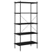 Unitate cu rafturi pe 5 niveluri, negru, 80x40x163 cm - WALTI WALTI