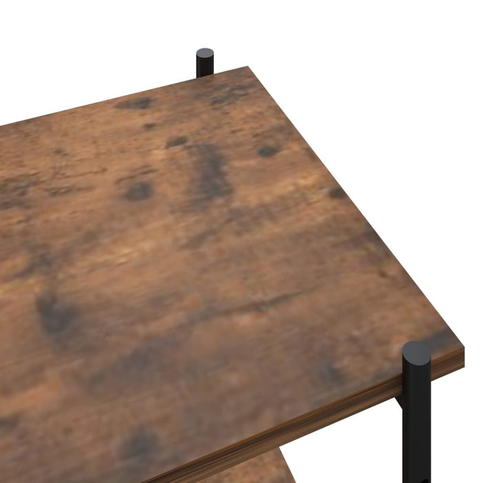 Unitate de rafturi pe 5 niveluri negru și natural, 80x40x163 cm WALTI