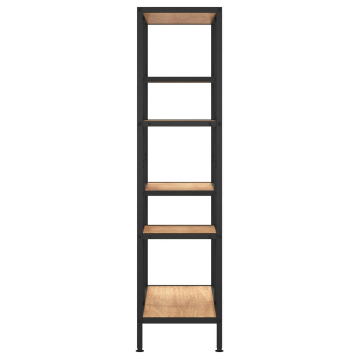 Bibliotecă, 80x30x120 cm, oțel și lemn prelucrat - WALTI WALTI