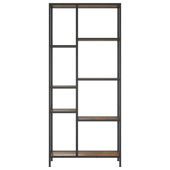 Bibliotecă, 80x30x180 cm, oțel și lemn prelucrat - WALTI WALTI