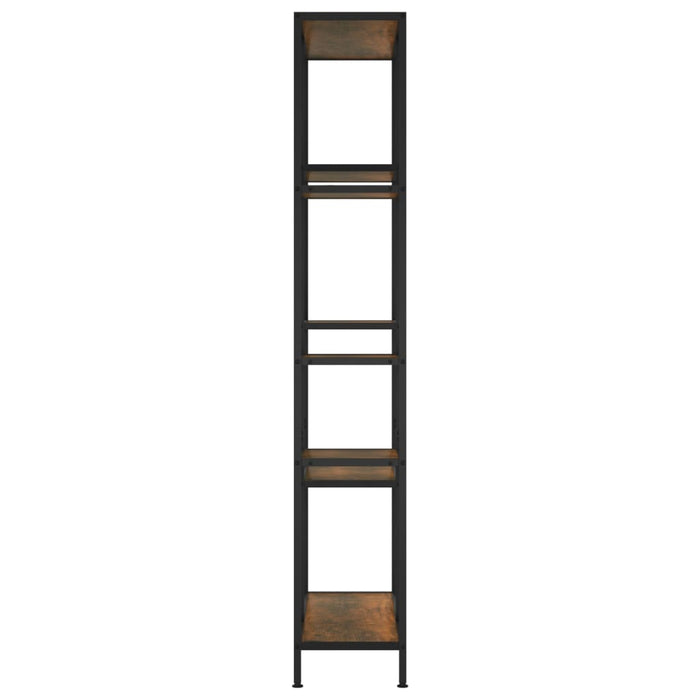Bibliotecă, 80x30x180 cm, oțel și lemn prelucrat - WALTI WALTI