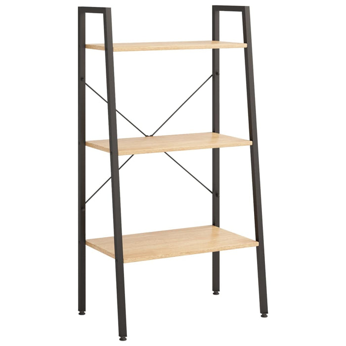Raft cu 3 niveluri, maro deschis / negru, 56x35x108 cm - WALTI WALTI