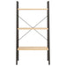 Raft cu 3 niveluri, maro deschis / negru, 56x35x108 cm - WALTI WALTI
