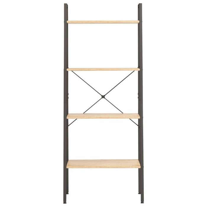 Raft vertical cu 4 niveluri, maro deschis/negru, 56x35x140 cm - WALTI WALTI