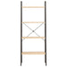 Raft vertical cu 4 niveluri, maro deschis/negru, 56x35x140 cm - WALTI WALTI