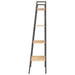 Raft vertical cu 4 niveluri, maro deschis/negru, 56x35x140 cm - WALTI WALTI