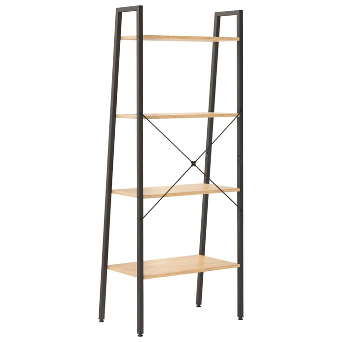 Raft vertical cu 4 niveluri, maro deschis/negru, 56x35x140 cm - WALTI WALTI