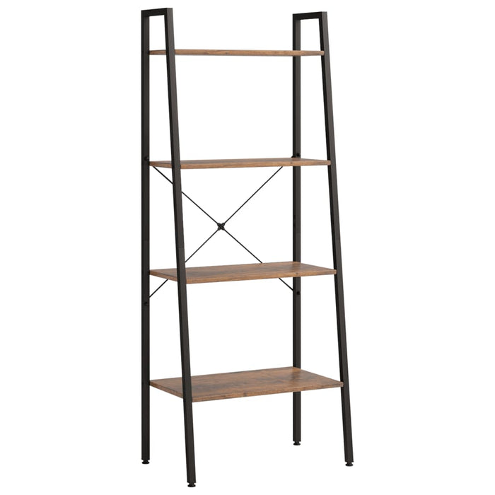 Raft vertical cu 4 niveluri, maro închis și negru, 56x35x140 cm - WALTI WALTI