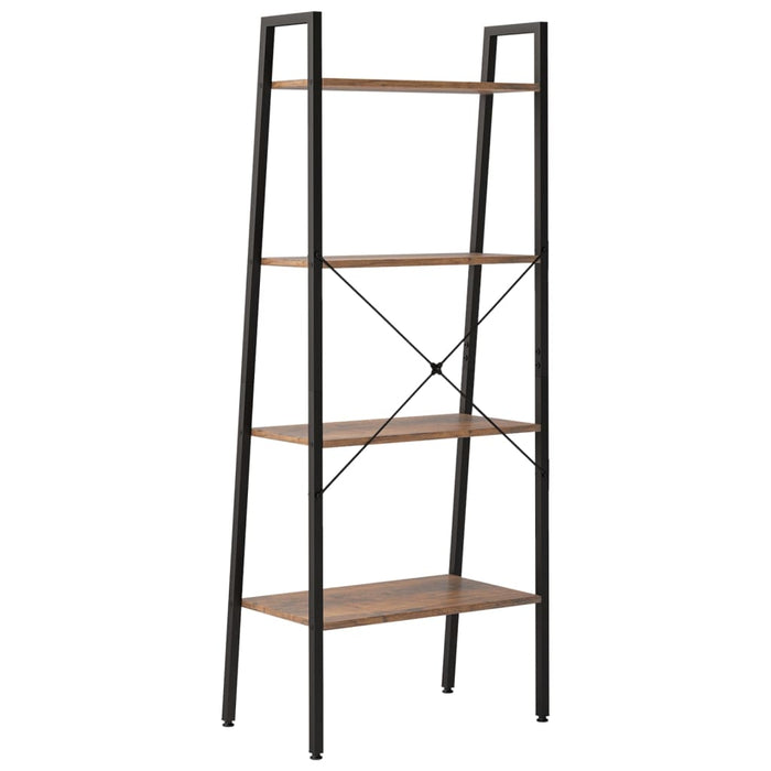 Raft vertical cu 4 niveluri, maro închis și negru, 56x35x140 cm - WALTI WALTI