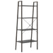 Raft vertical cu 4 niveluri, negru, 56x35x140 cm - WALTI WALTI
