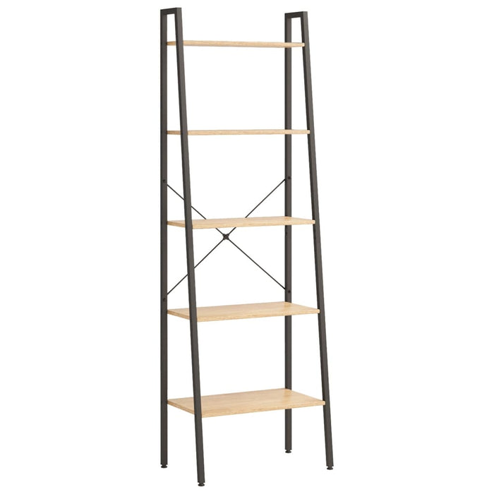 Raft vertical cu 5 niveluri, maro deschis/negru, 56x35x174 cm WALTI
