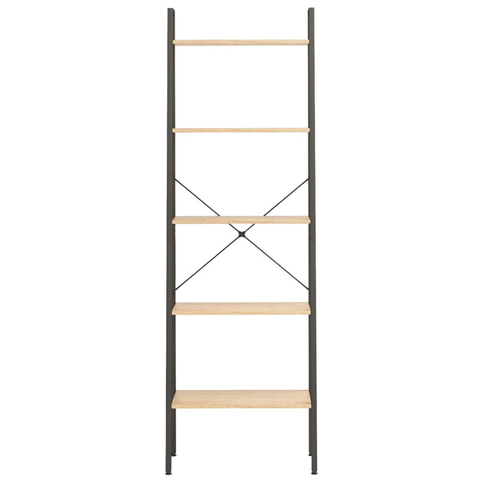 Raft vertical cu 5 niveluri, maro deschis/negru, 56x35x174 cm WALTI