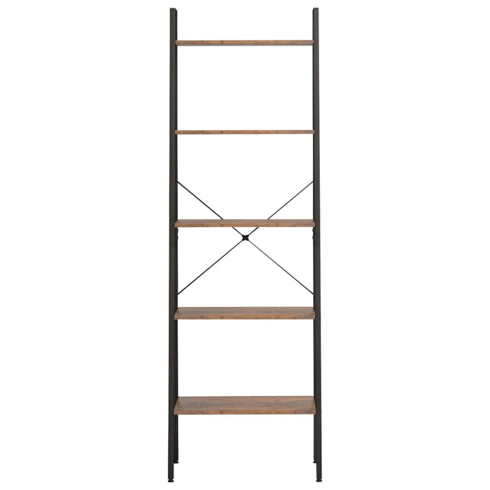 Raft vertical cu 5 niveluri, maro închis și negru, 56x35x174 cm - WALTI WALTI