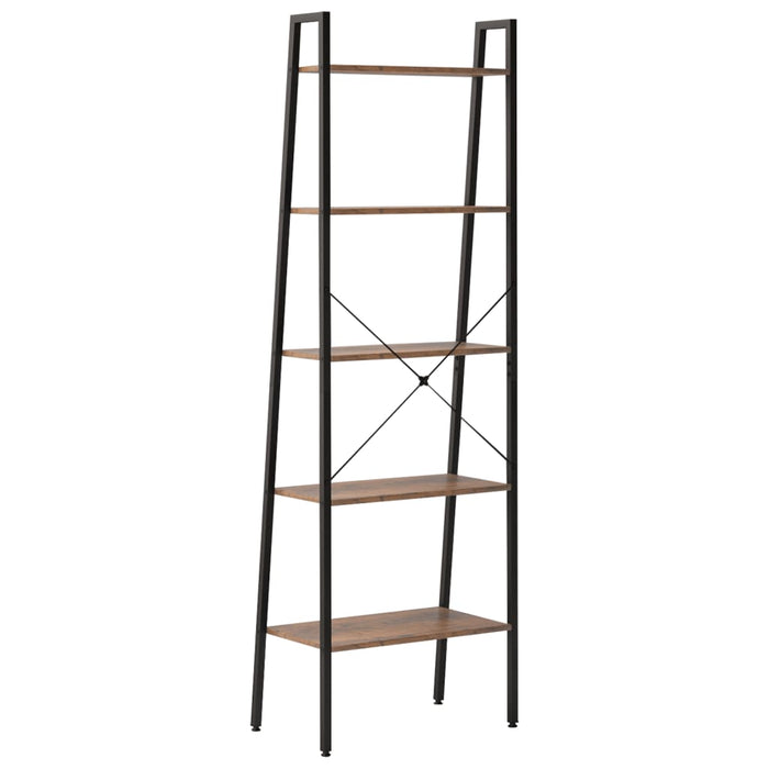 Raft vertical cu 5 niveluri, maro închis și negru, 56x35x174 cm - WALTI WALTI
