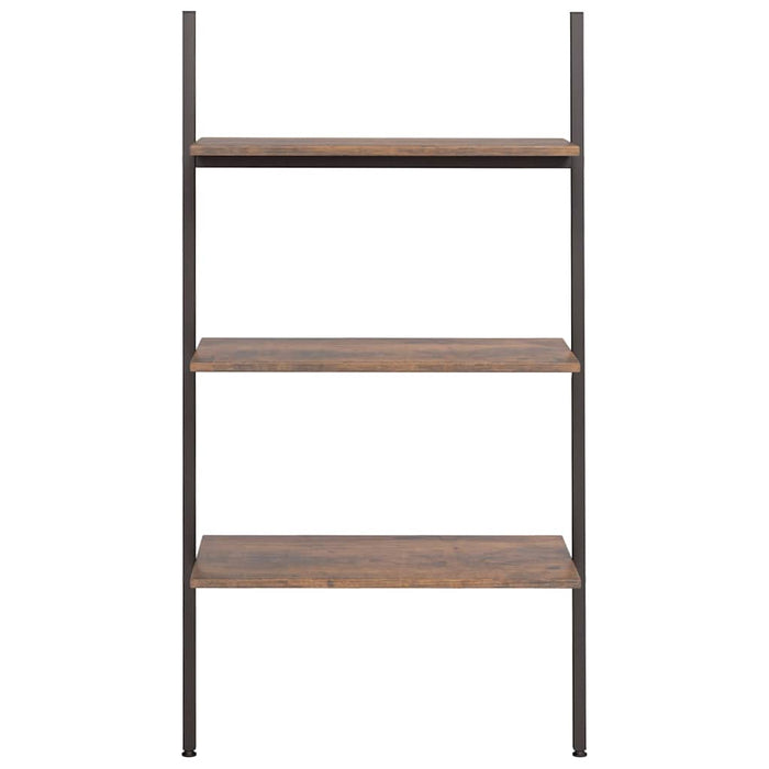 Raft înclinat cu 3 niveluri maro închis și negru 64x34x116 cm WALTI