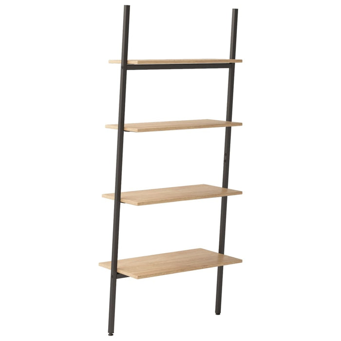 Raft înclinat cu 4 niveluri maro deschis / negru 64x34x150,5 cm - WALTI WALTI